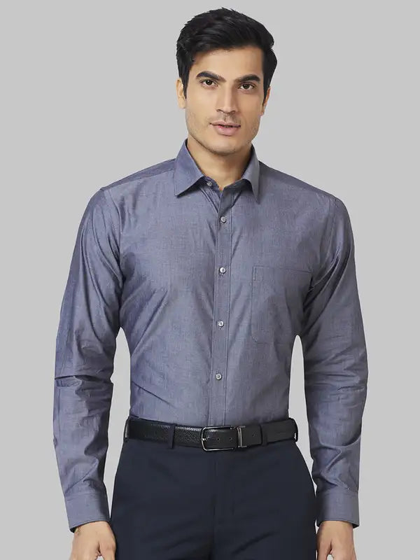 Men Slim Fit Violet Shirt