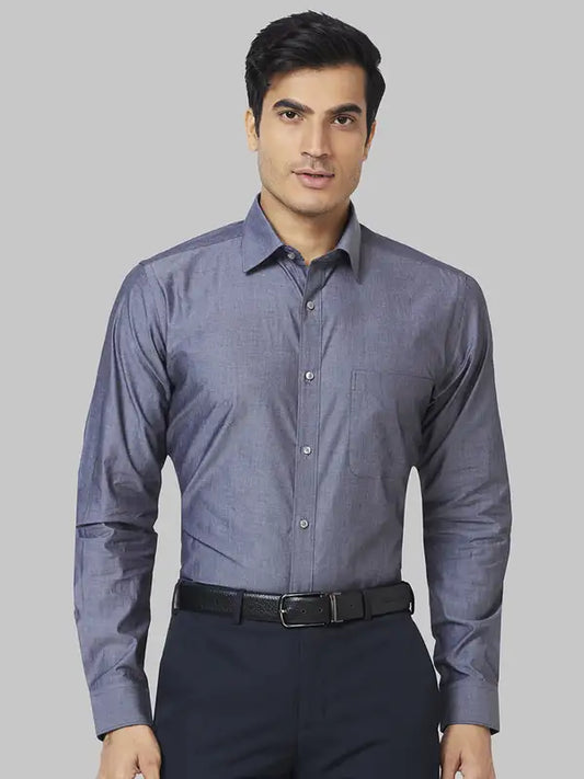 Men Slim Fit Violet Shirt
