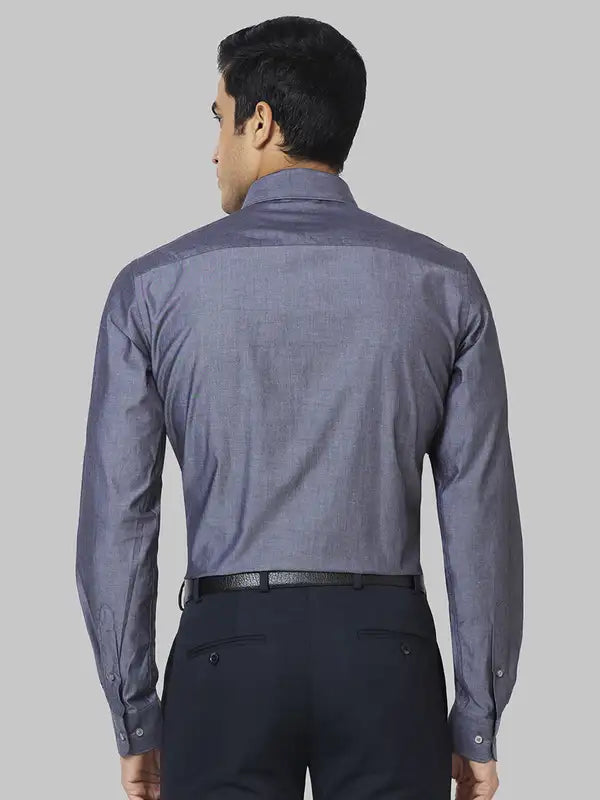 Men Slim Fit Violet Shirt
