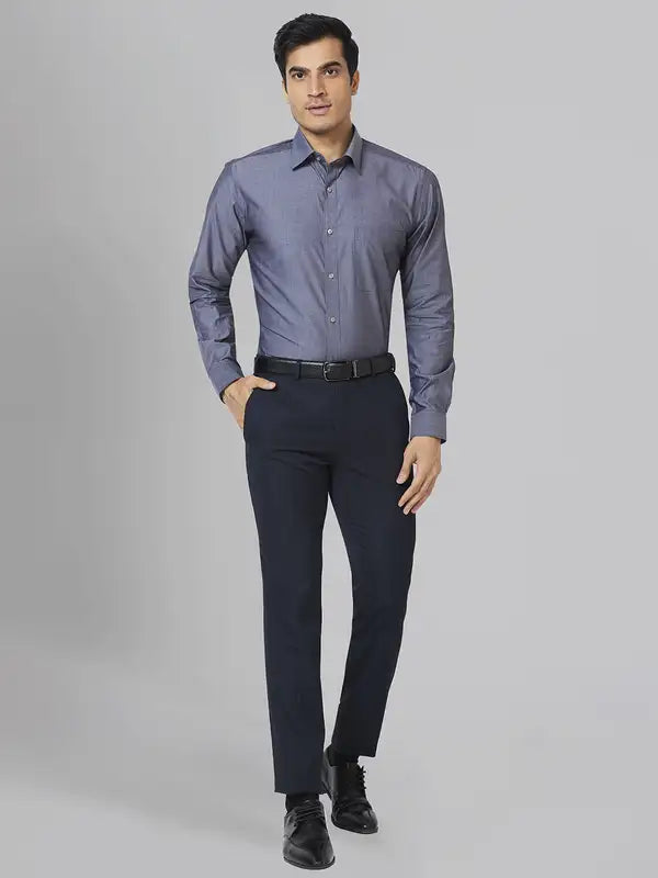 Men Slim Fit Violet Shirt