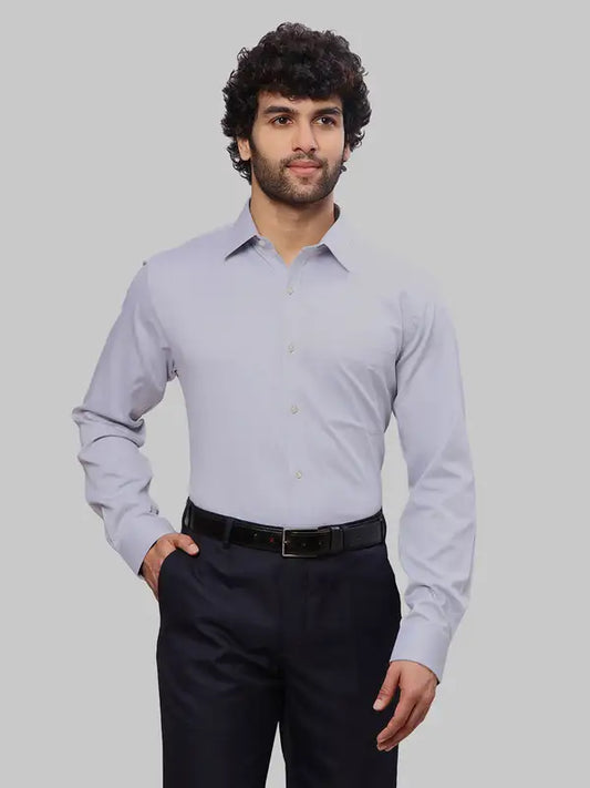Men Slim Fit Blue Shirt