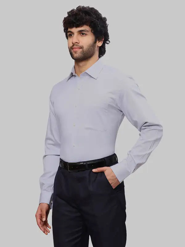 Men Slim Fit Blue Shirt