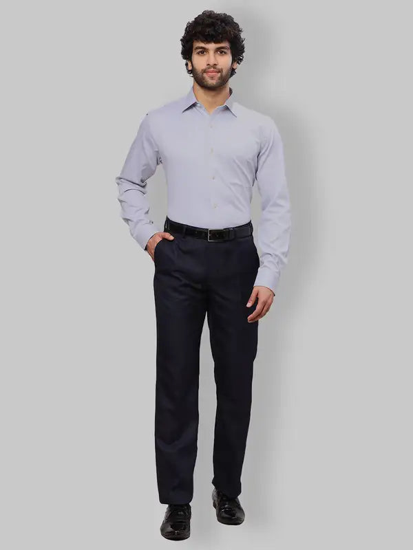 Men Slim Fit Blue Shirt
