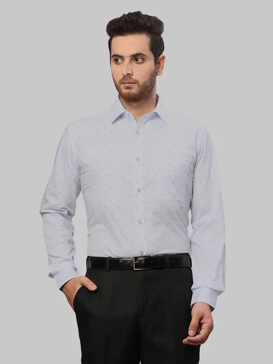 Men Slim Fit Grey Shirt