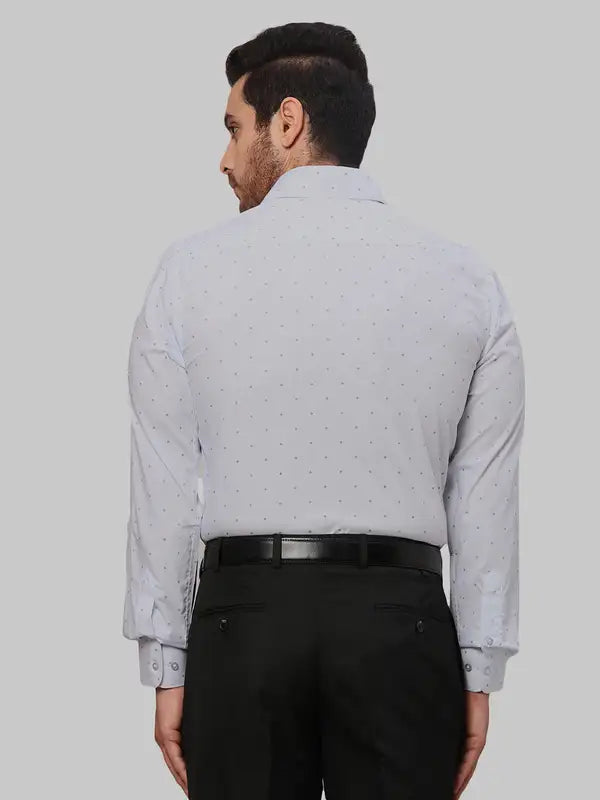 Men Slim Fit Grey Shirt