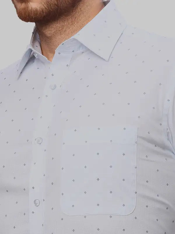 Men Slim Fit Grey Shirt