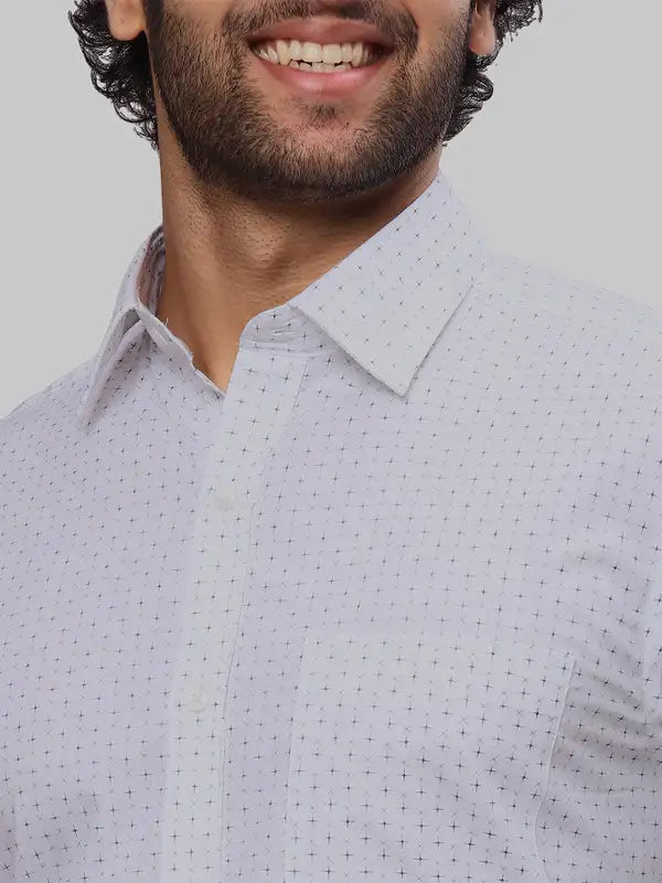Men Slim Fit Blue Shirt