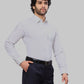 Raymond Men Blue Slim Fit Self Design Cotton Full Sleeves Semi Cut Away Collar Shirt