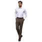 Men Slim Fit Light Grey Shirt
