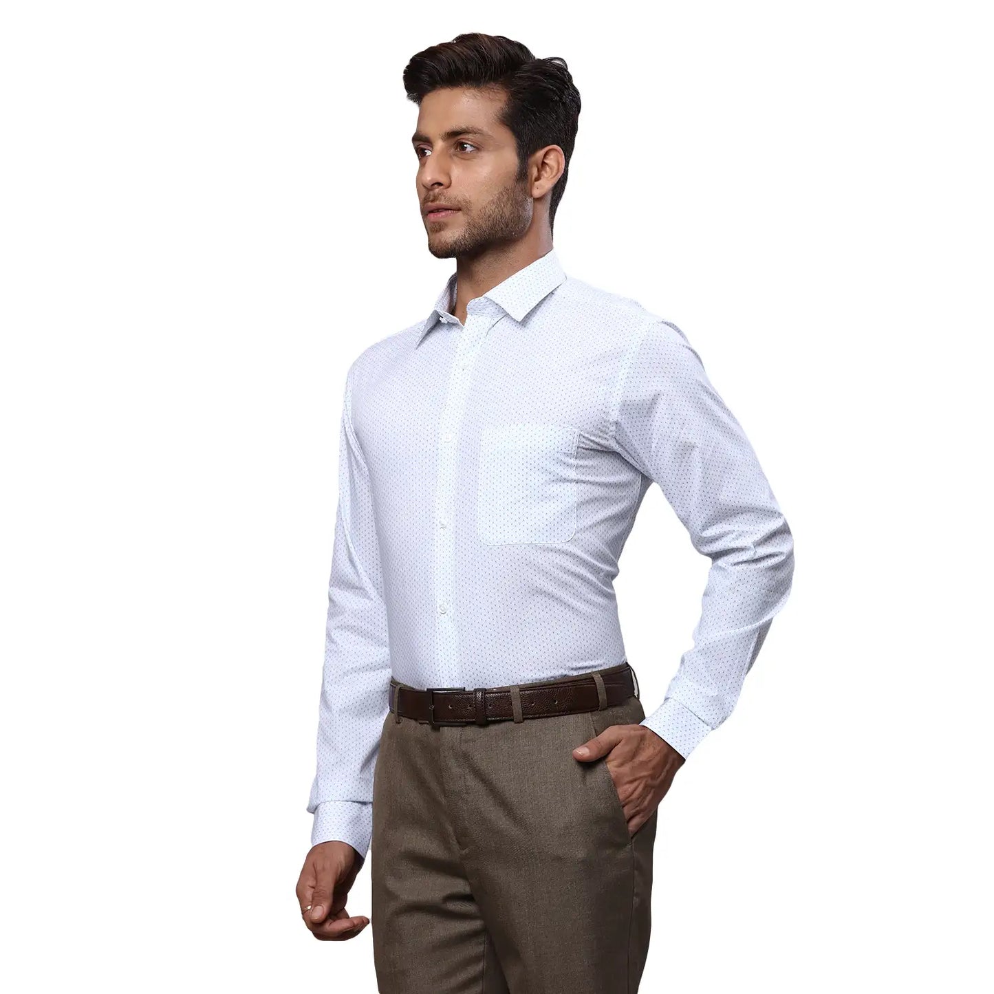 Men Slim Fit Light Violet Shirt