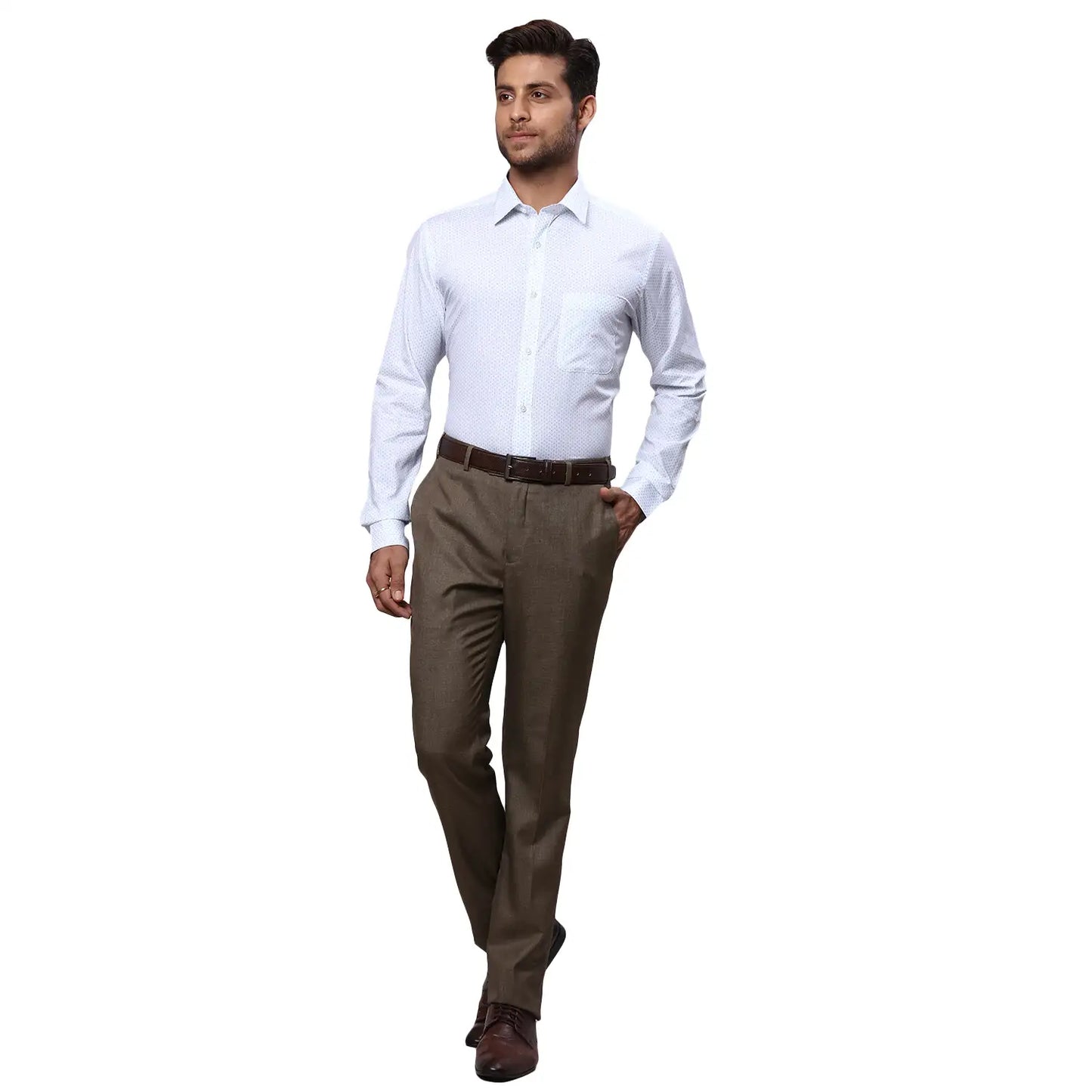 Men Slim Fit Light Violet Shirt