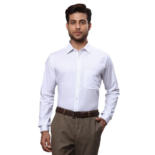 Men Slim Fit Light Green Shirt