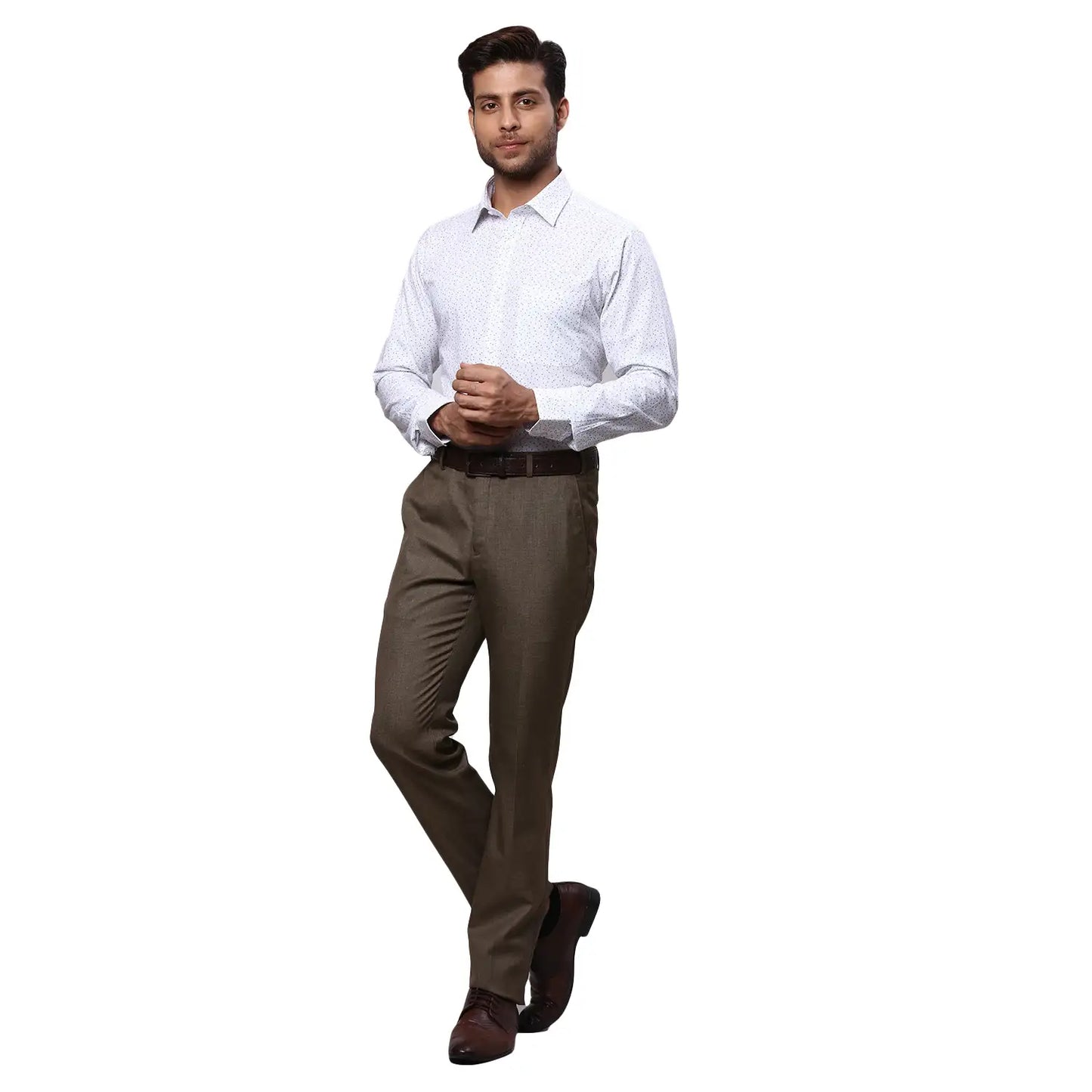 Men Slim Fit Light Blue Shirt