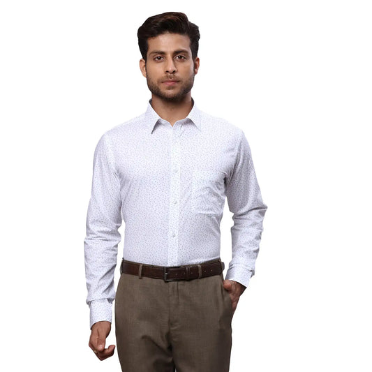 Men Slim Fit Light Green Shirt