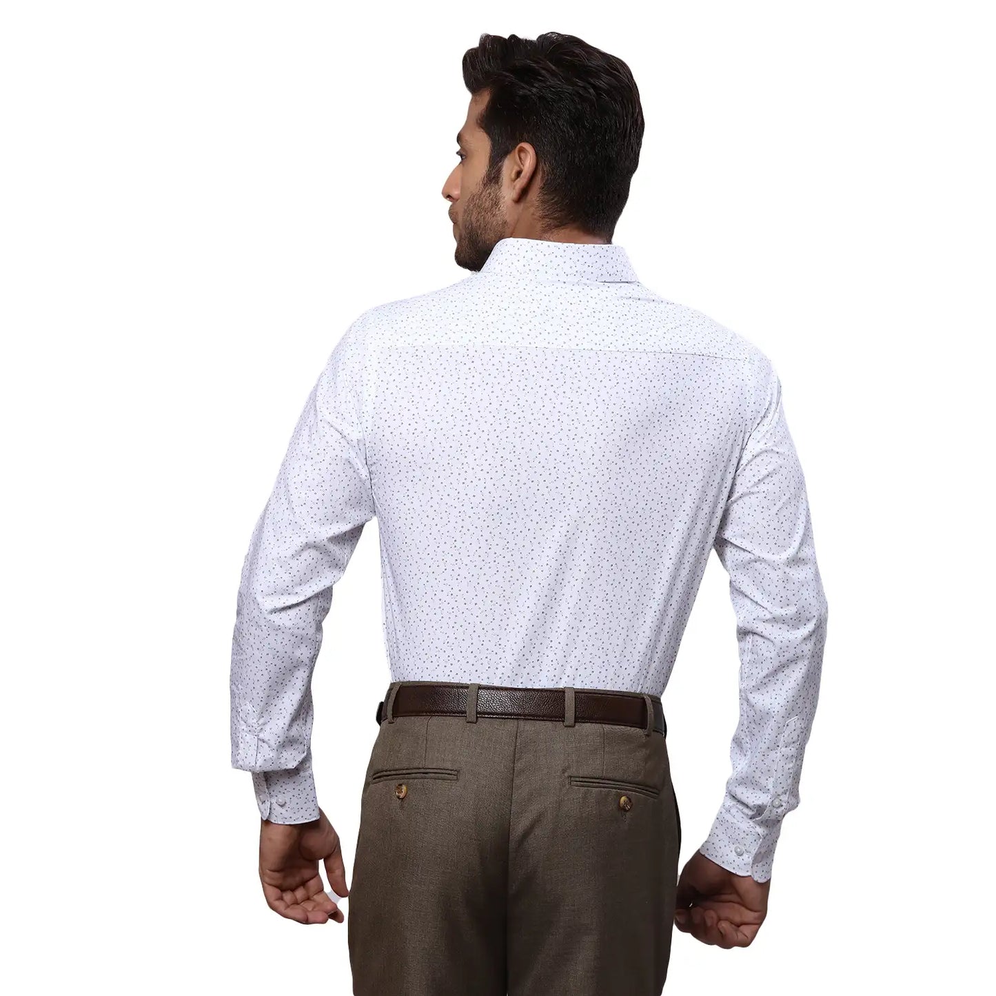 Men Slim Fit Light Green Shirt