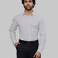 Men Blue Slim Fit Solid Cotton Blend   Shirts