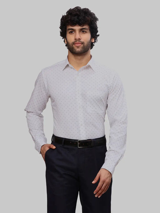 Men Blue Slim Fit Solid Cotton Blend   Shirts