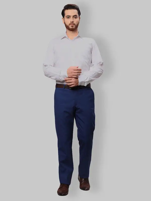 Men Slim Fit Blue Shirt