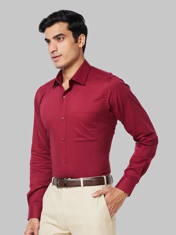 Men Slim Fit Blue Shirt