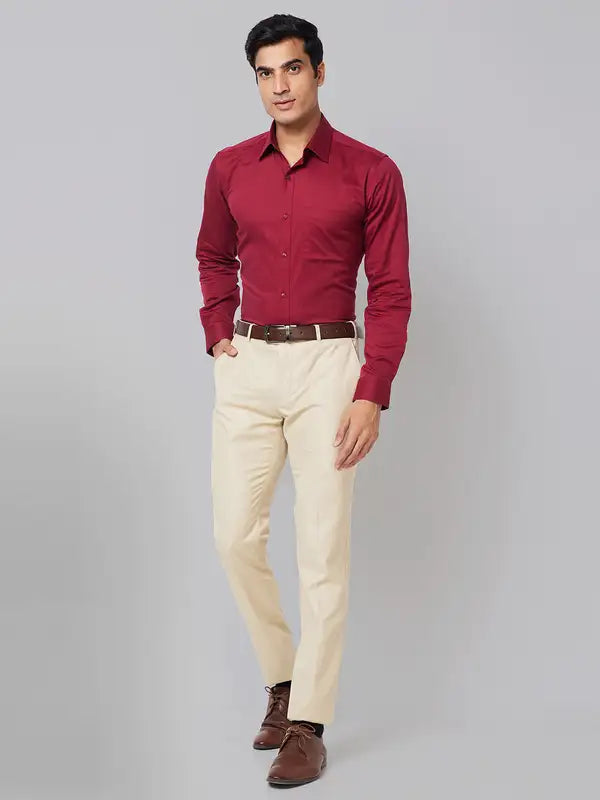 Men Slim Fit Blue Shirt