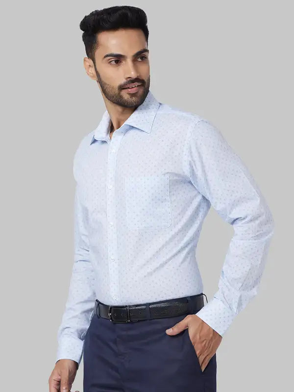 Men Slim Fit Blue Shirt