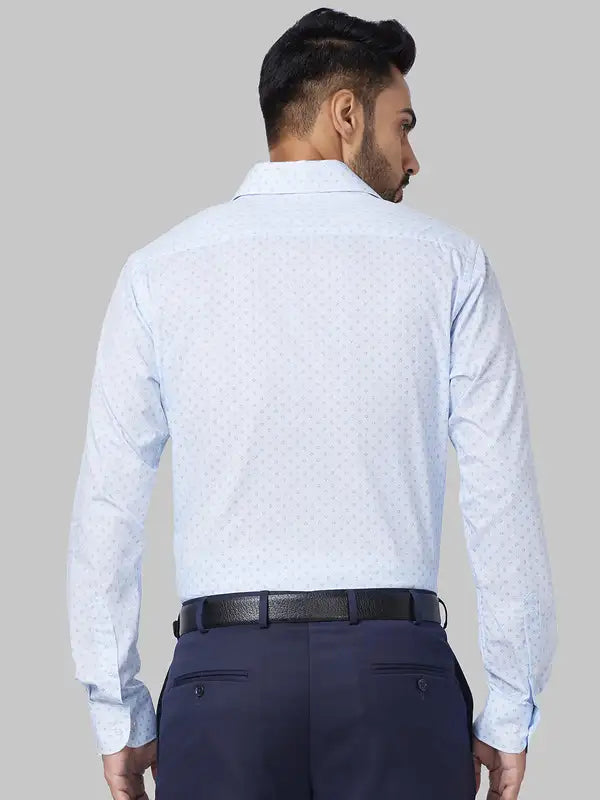 Men Slim Fit Blue Shirt