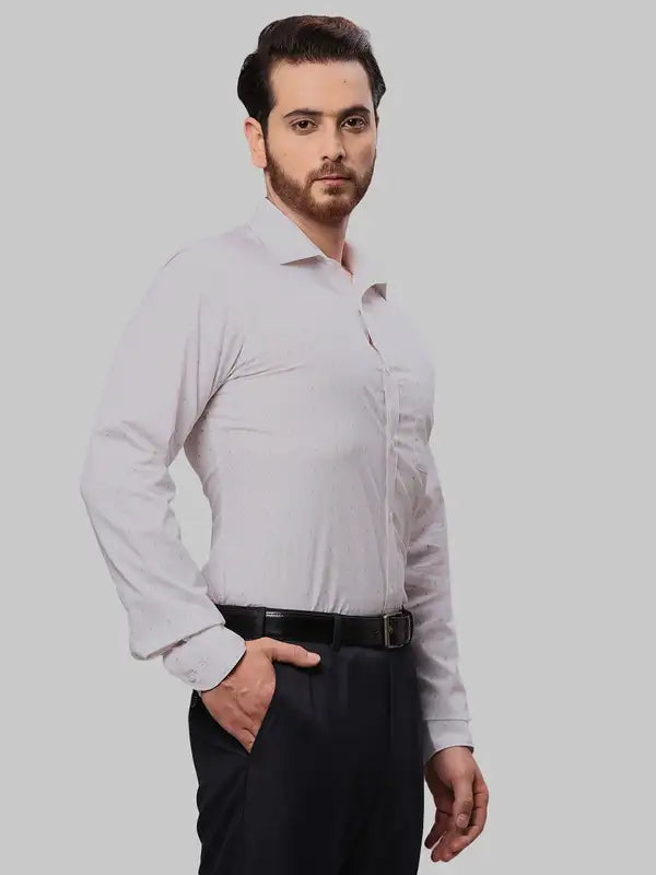 Men Slim Fit Orange Shirt