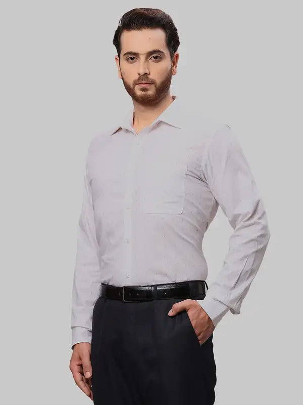 Men Slim Fit Orange Shirt