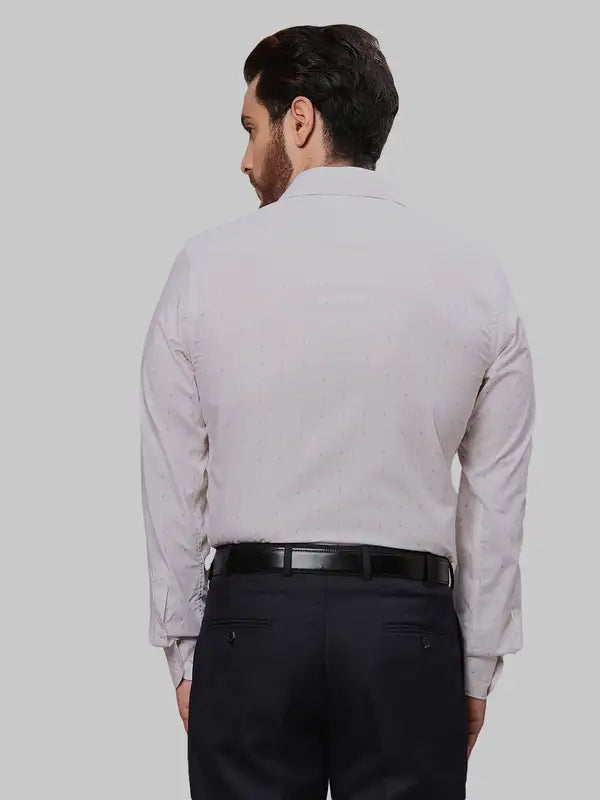 Men Slim Fit Orange Shirt
