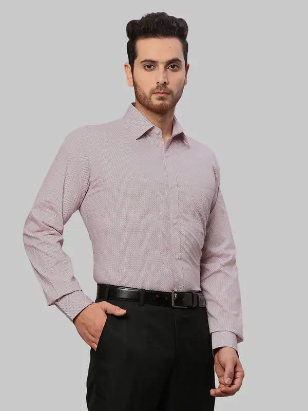 Men Slim Fit Orange Shirt