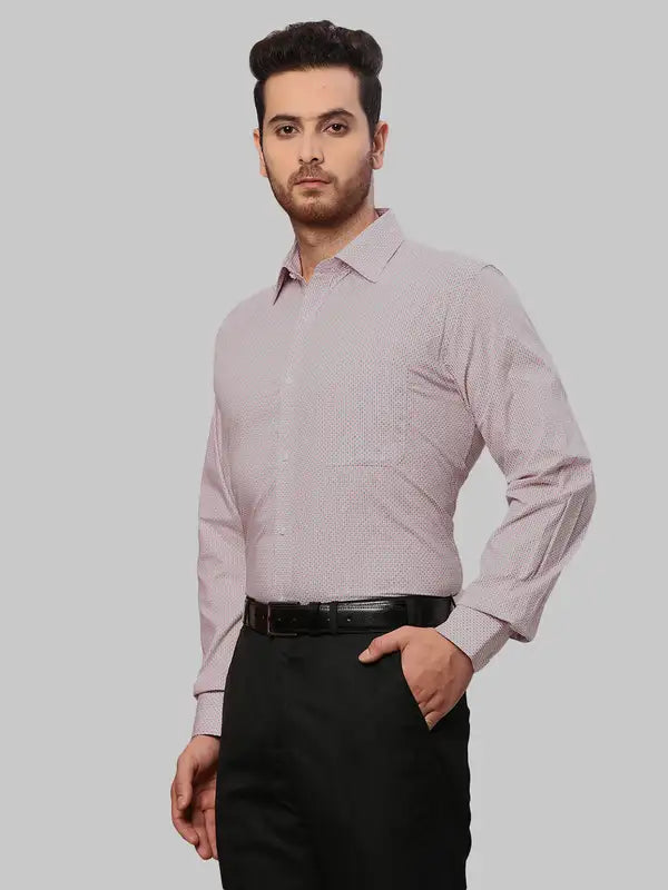 Men Slim Fit Orange Shirt