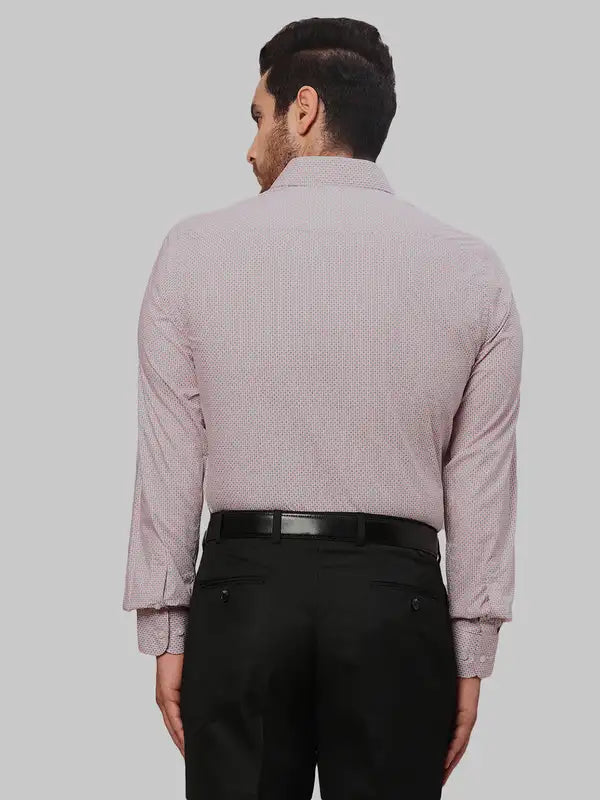 Men Slim Fit Orange Shirt