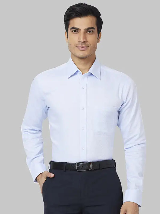 Men Slim Fit Blue Shirt