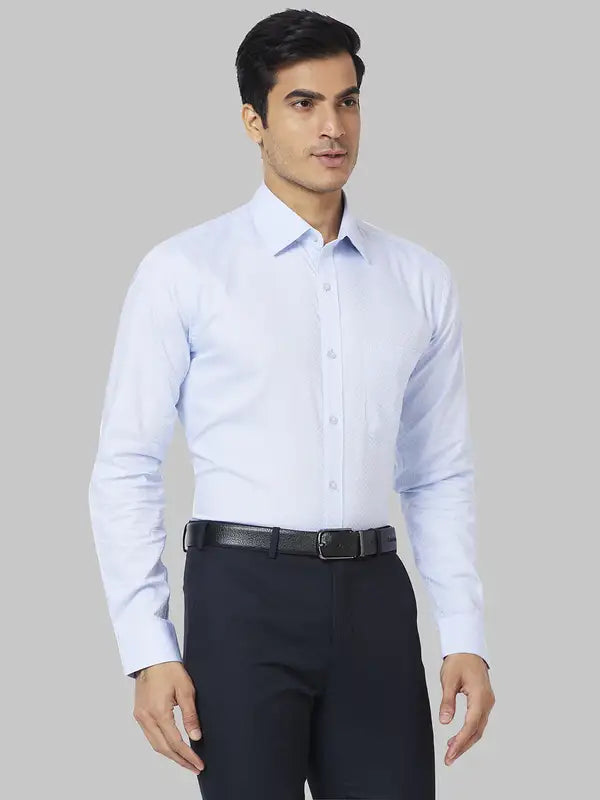Men Slim Fit Blue Shirt
