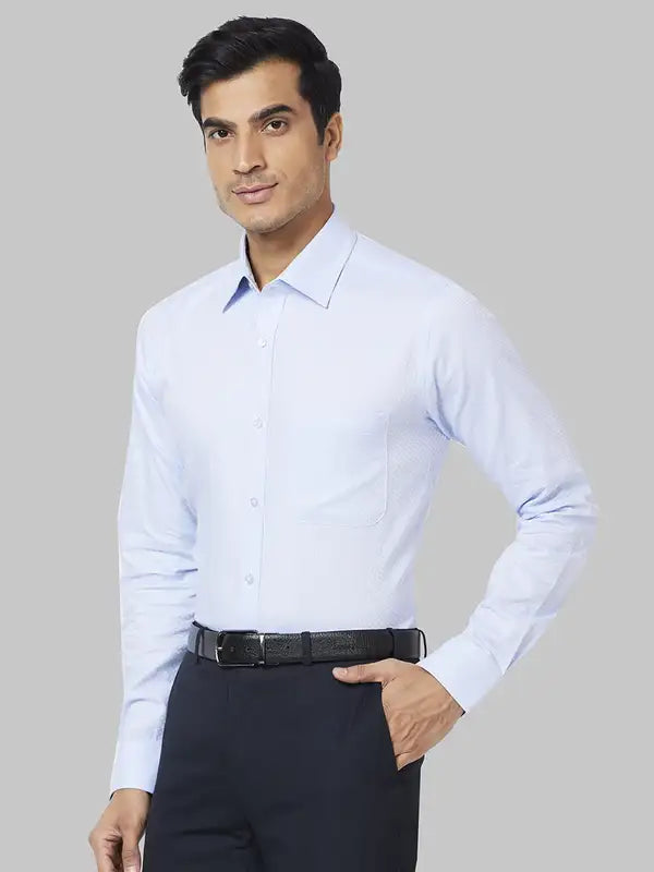 Men Slim Fit Blue Shirt