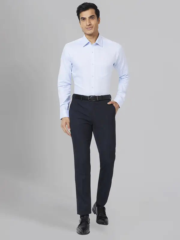 Men Slim Fit Blue Shirt