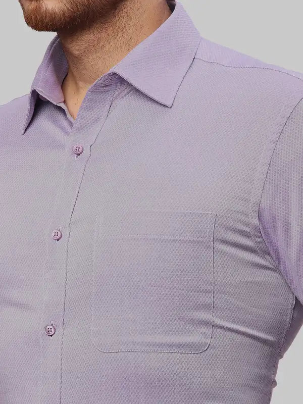 Men Slim Fit Orange Shirt