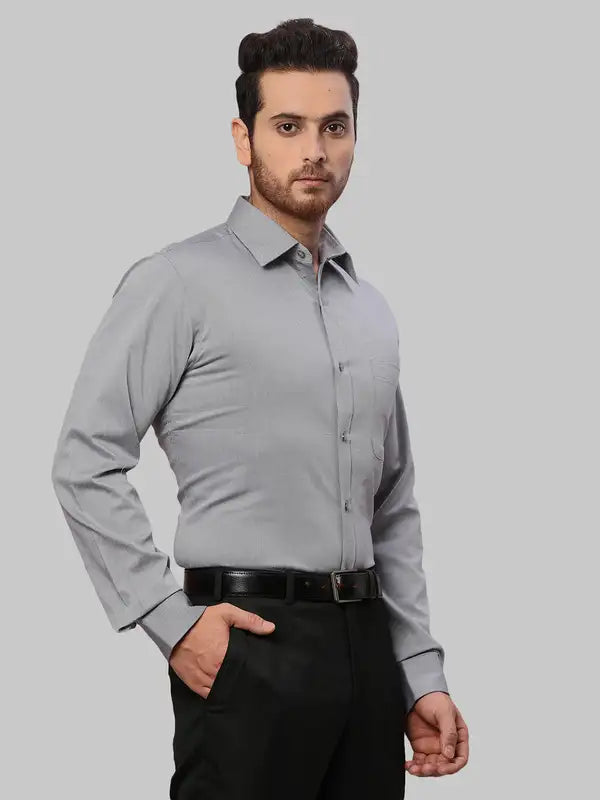 Men Slim Fit Yellow Shirt