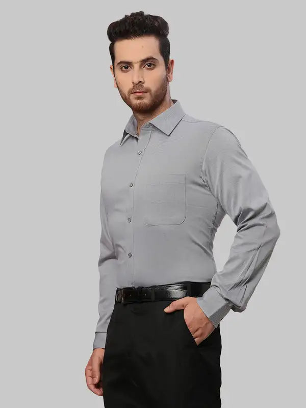 Men Slim Fit Yellow Shirt