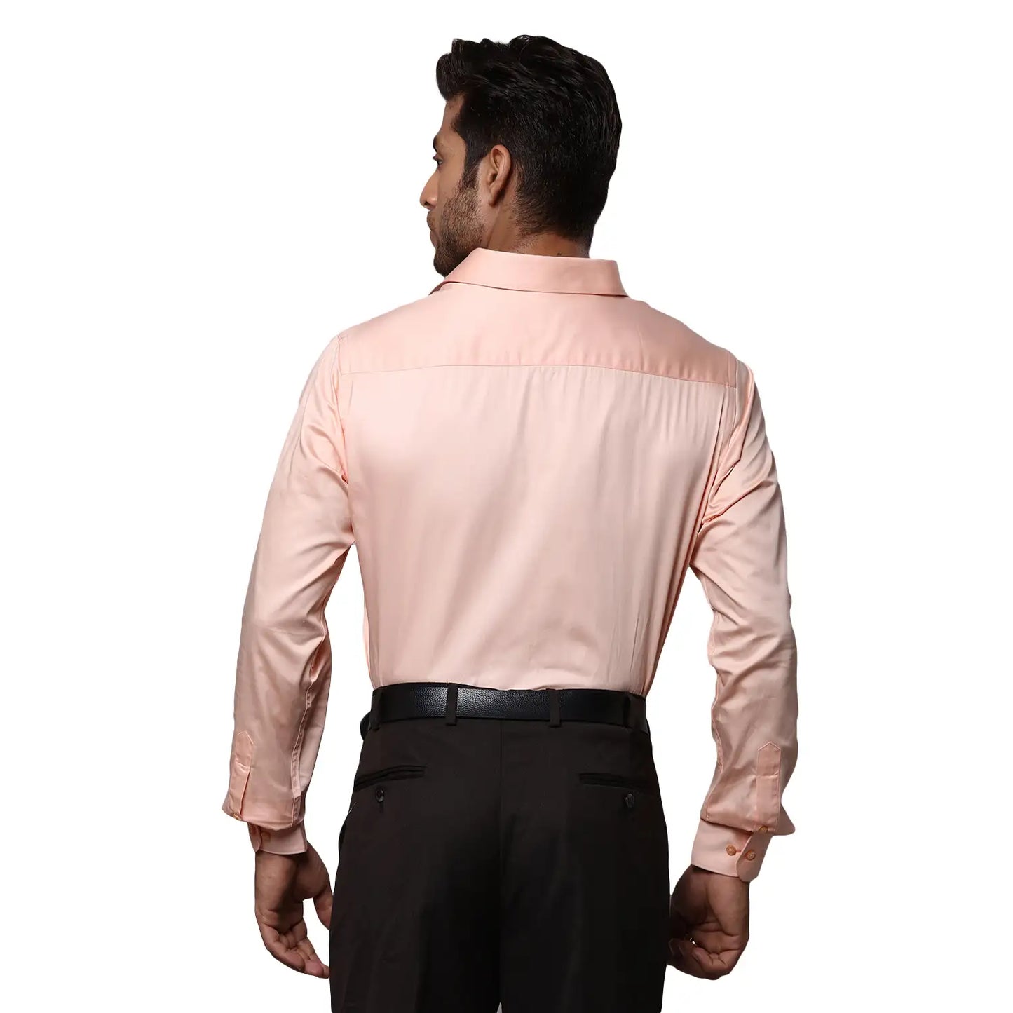 Men Slim Fit Light Grey Shirt