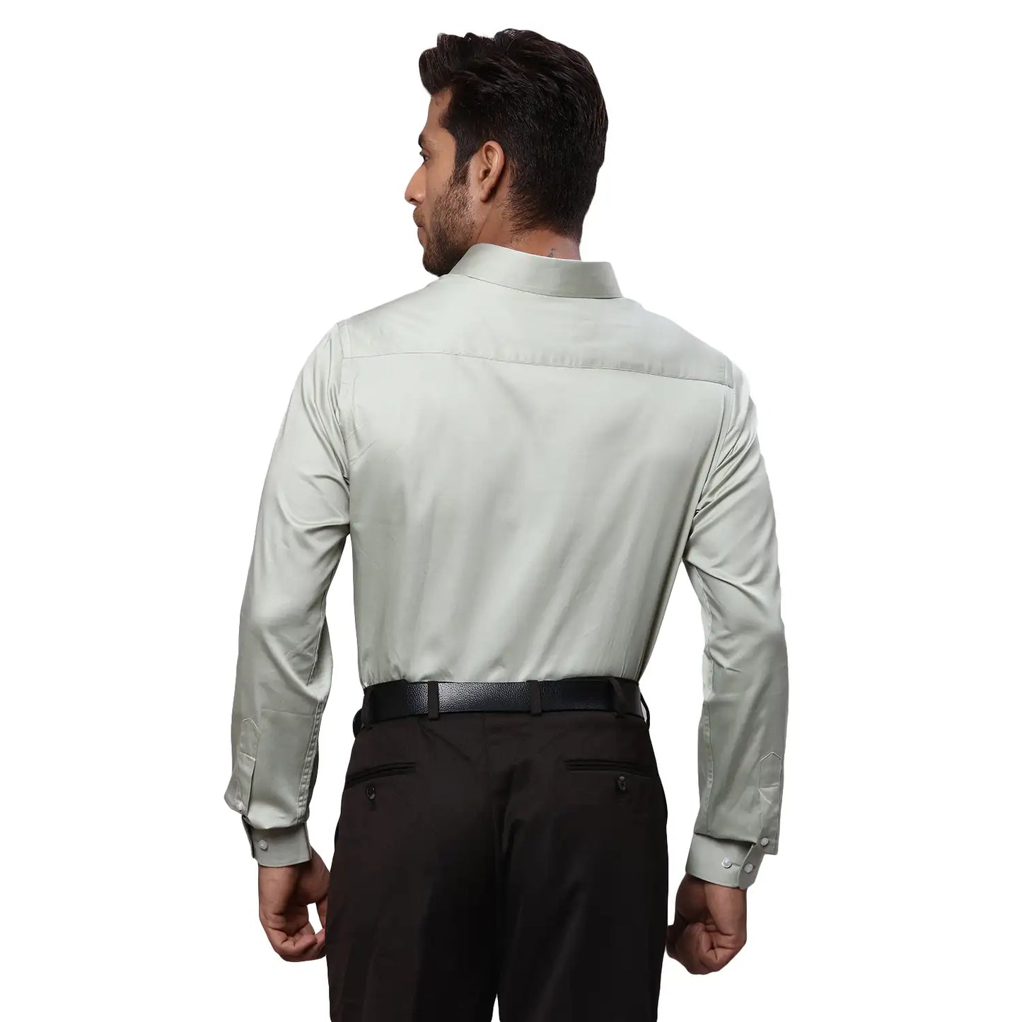 Men Slim Fit White Shirt