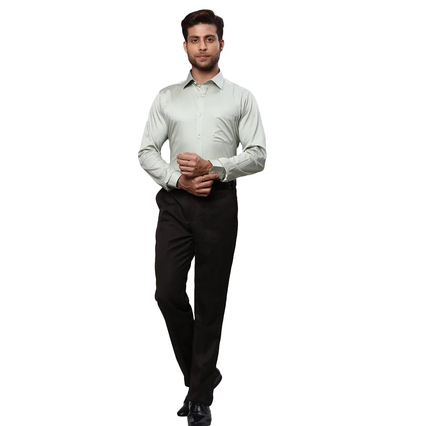 Men Slim Fit White Shirt