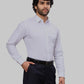 Raymond Men Blue Stripe Slim Fit Cotton Shirts