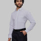 Raymond Men Blue Stripe Slim Fit Cotton Shirts