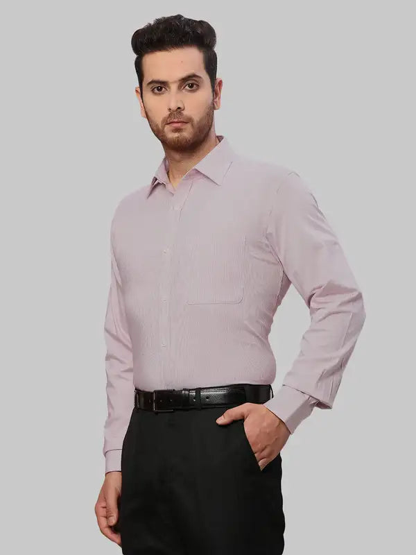 Men Slim Fit Brown Shirt