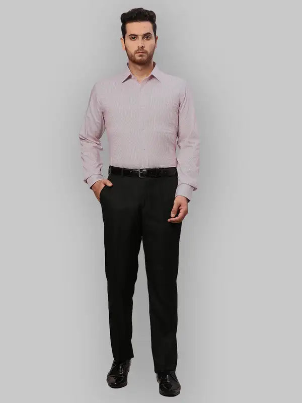 Men Slim Fit Brown Shirt