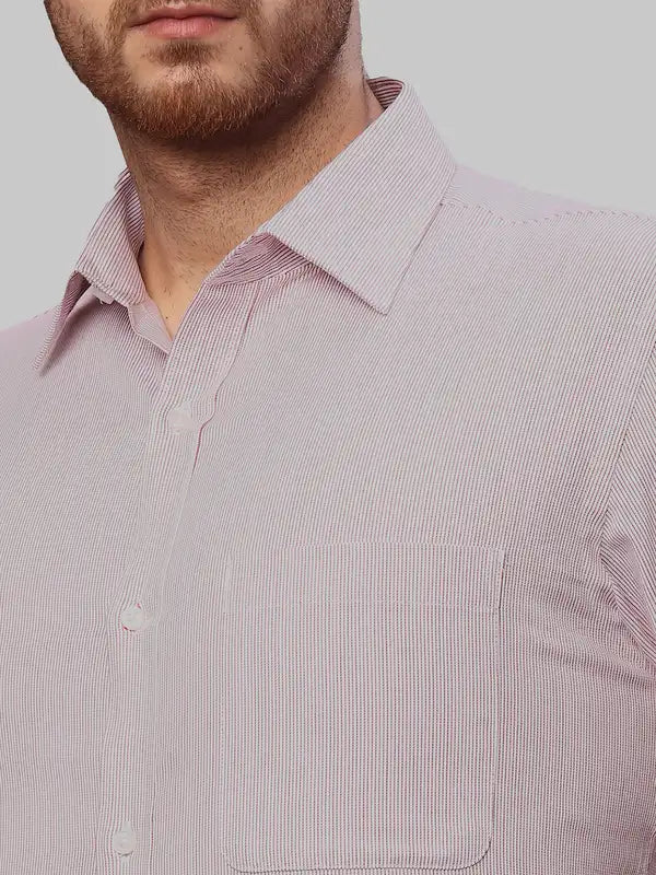 Men Slim Fit Brown Shirt