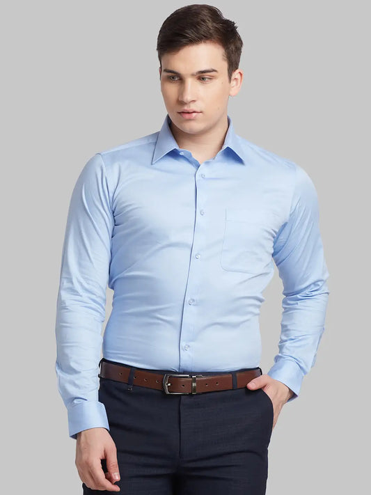 Men Red Slim Fit   Cotton   Shirts