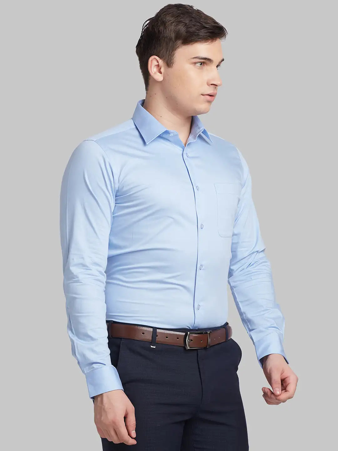 Men Red Slim Fit   Cotton   Shirts