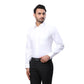 Raymond Men Black Solid Slim Fit Cotton Blend Shirt